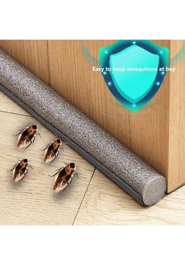 Kahverengi Kapı Dikiş Contası Esnek Kesim Serbestçe Kapı Taslak Durdurucu Alt Conta Şeridi Ev İçin Hava Sıyırma