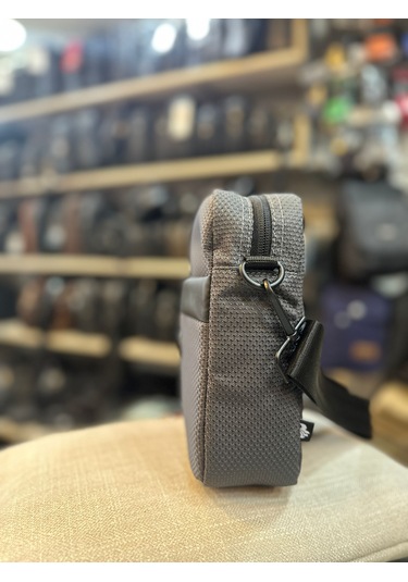 Polo Yıldız Kumaş Omuz Çantası Gri