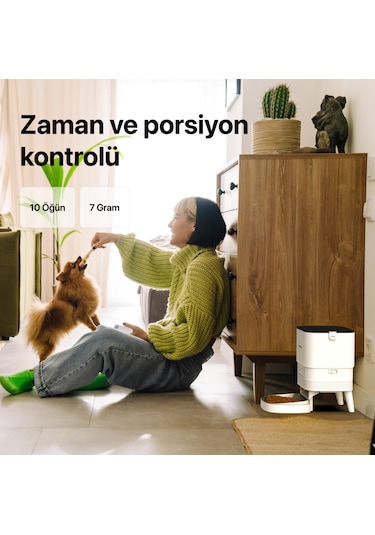 Xenon Smart Akıllı Otomatik Paslanmaz Çelik Besleme Kaseli Wi-Fi Kedi Köpek Mama Kabı X8612