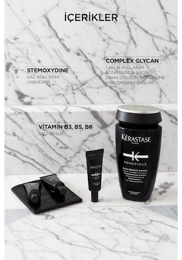 Kerastase Bain Densifique Homme Erkekler için Yoğunluk Veren Şampuan 250 ML