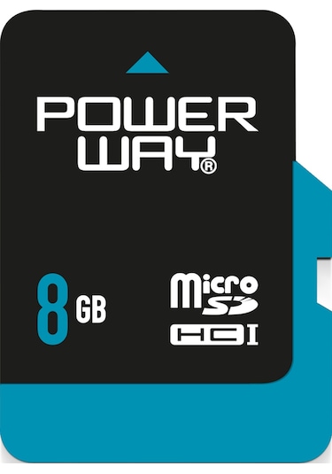 Powerway 8 GB MicroSDHC Hafıza Kartı + Adaptör