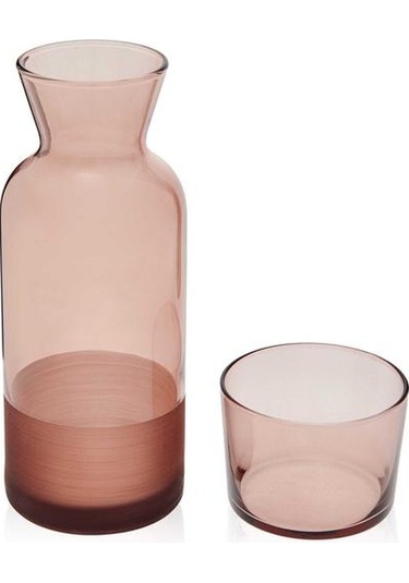 Rakle Matte Bardaklı Sürahi - Kahverengi - 700 Ml