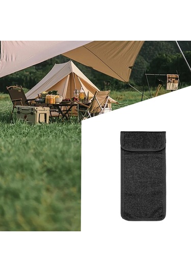 Suntek Kamp Çivi Çantası Yeniden 12cmx23cm-siyah Siyah