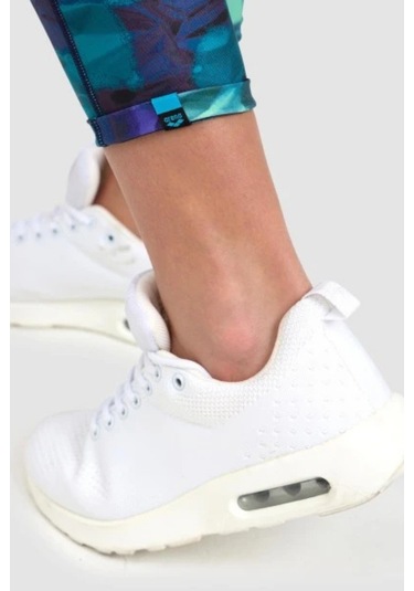 Arena Yeşil Desenli Destekleyici Yüksek Bel Kadın Tayt 005720660 Yeşil Desenli