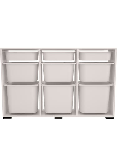 Bofi Ultra 3+3+3 Sepetli Çok Amaçlı Mutfak Kiler Dolabı Beyaz