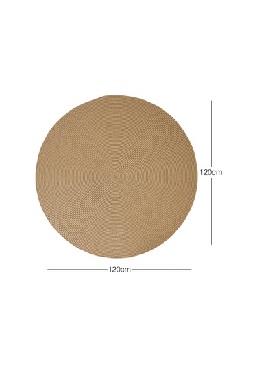 Ocean Home Textile Jüt Halı Kilim Ø 120 Cm