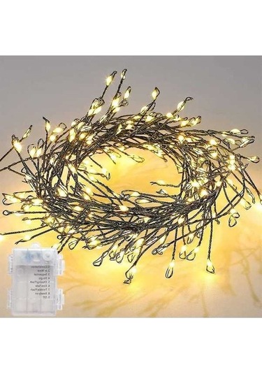 Fastbuy Led Dize Işıklar Yeşil Bakır Tel Peri Işıklar Garland Akülü Noel Işıkları Yeni Yıl Partisi Düğün Ev Ağacı Dekorasyon Sıcak Beyaz