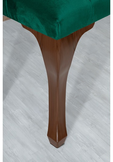 Gazzini Classic Chester Model Kapitoneli Puf, Ceviz Yeşil