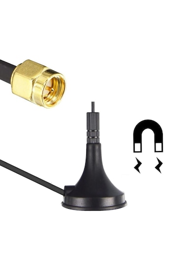 Yüksek Kazançlı Wi-fi Anteni 25 Cm Kablo 12dbi Wifi Modem Anten