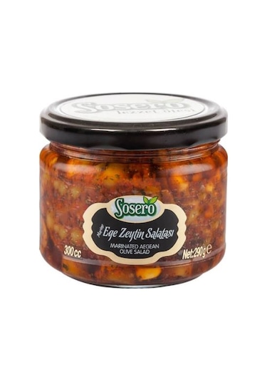 Sosero Ege Zeytin Salatası Cam 290 G