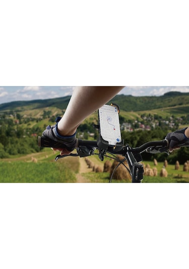 Nettech Nt-chc21 Bisiklet-motosiklet Kıskaçlı Telefon Tutucu - Siyah Siyah