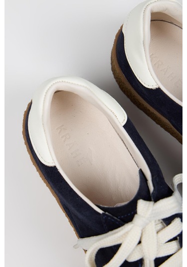 Krahe Palminteri 2 Erkek Hakiki Deri Bağcıklı Laci-ekru Sneakers