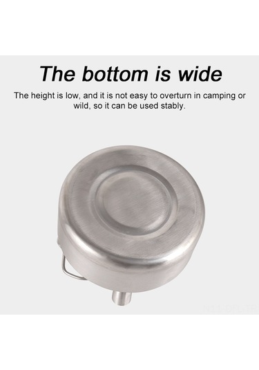 Dofolink 1l Taşra Çay/kahve Çayı 304 Paslanmaz Çelik Taşra Kamp Çelik Su Kaynak, Taşra Piknik Hikaplama Için Taşınabilir Gümüş