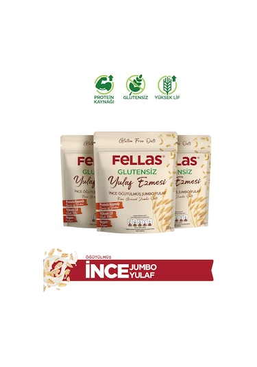 Fellas Glutensiz Yulaf Ezmesi 2 x 300 G