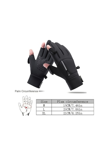 Sones M247 001 Windproof Su Itici Dokunmatik Fermuar Bölmeli Kışlık Eldiven Unisex