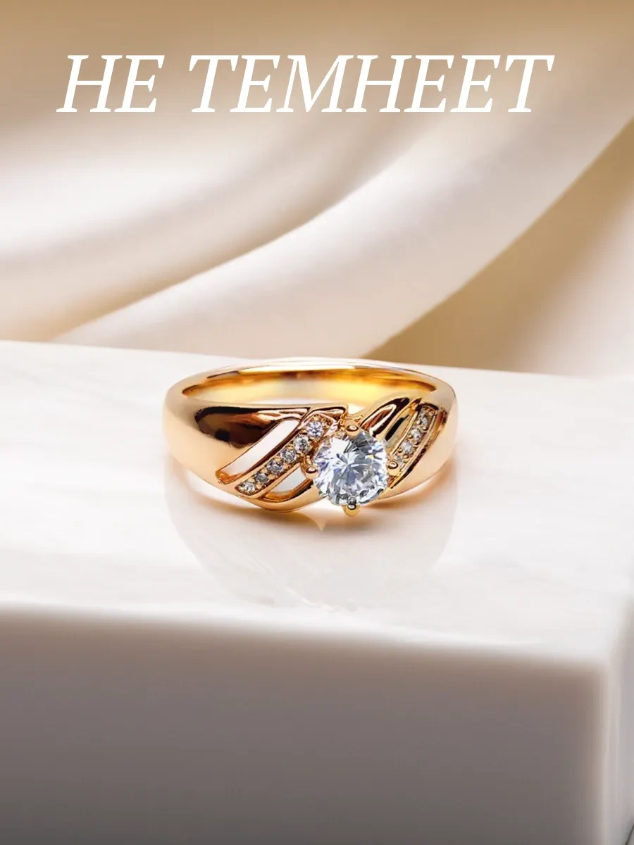 Xuping Kadın Yüzük Altın Renkli Taşlı Tıbbi Alaşım 209254051 Diğer