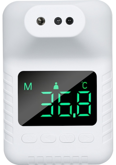 Konesam K3x Duvar Tipi Entegre Kızılötesi Sıcaklık Ölçer - Dokunmadan Hızlı Ölçüm, 11 Dilli Bildirim, C/ F Değiştirilebilir Pil Dahil Değil