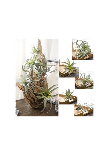 Geeroyoo Yapay Ananas Çimi Dekoratif Bitki - 6 Çeşit Plastik Ev Ofis Süsü