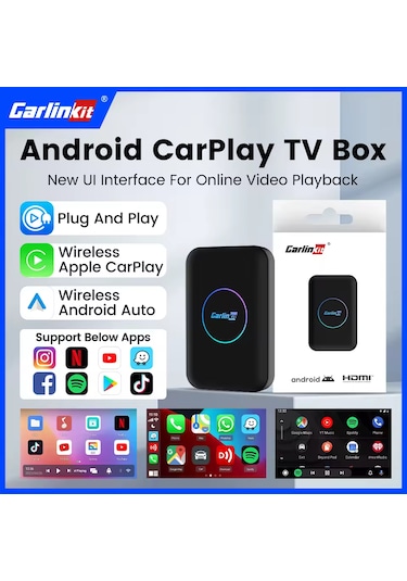 Tbox Lite S Carplay 4gb+32gb Android Auto Youtube Video Netflix