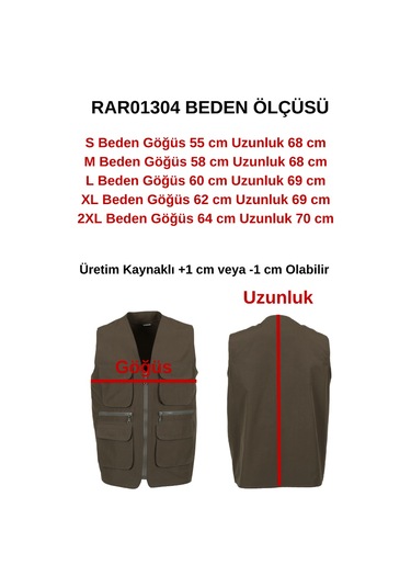 Erkek Haki Renk Keten Yelek Normal Kesim Rar01304 Haki