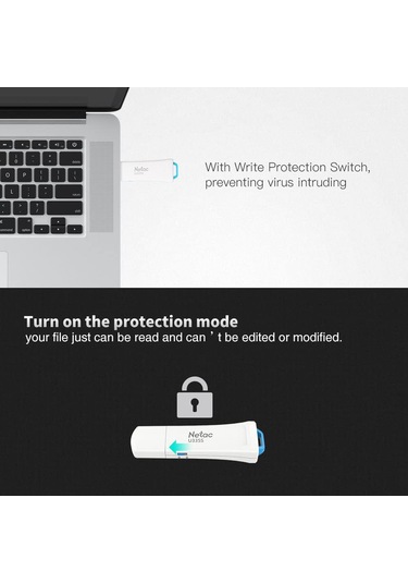 Netac U335s Usb 3.0 Yüksek Hızlı Antivirüs Yazma Koruması Usb Flash Sürücüler U Disk, Kapasite:32gb