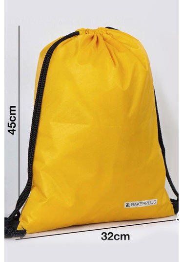 Rakerplus Sarı 32x45 Cm Su Geçirmez Büzgülü Krampon Ve Spor Çantası Sarı