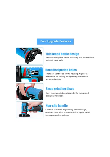 Çok Fonksiyonlu El Kesici Kesme Parlatma İçin 19500 Rpm Elektrikli Taşlama Aracı 1037 G
