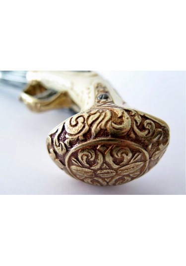 Denix Dekoratif Replika Döner 4 Namlulu Çakmaklı Tabanca, Fransa 18. Yüzyıl