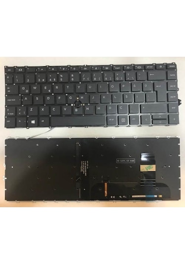 Hp M36447-141 Uyumlu Notebook Klavye Siyah Aydınlatmalı Tr