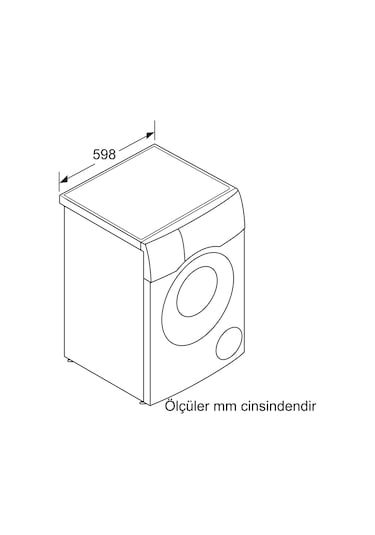 Bosch WNC254A0TR 10.5-6 KG 1400 Devir Kurutmalı Çamaşır Makinesi