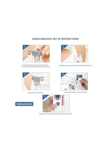 Medikaltec Air Pro 3 Mini Mesh Nebulizatör Nebul Tasınabilir Sessiz Nebulizatör