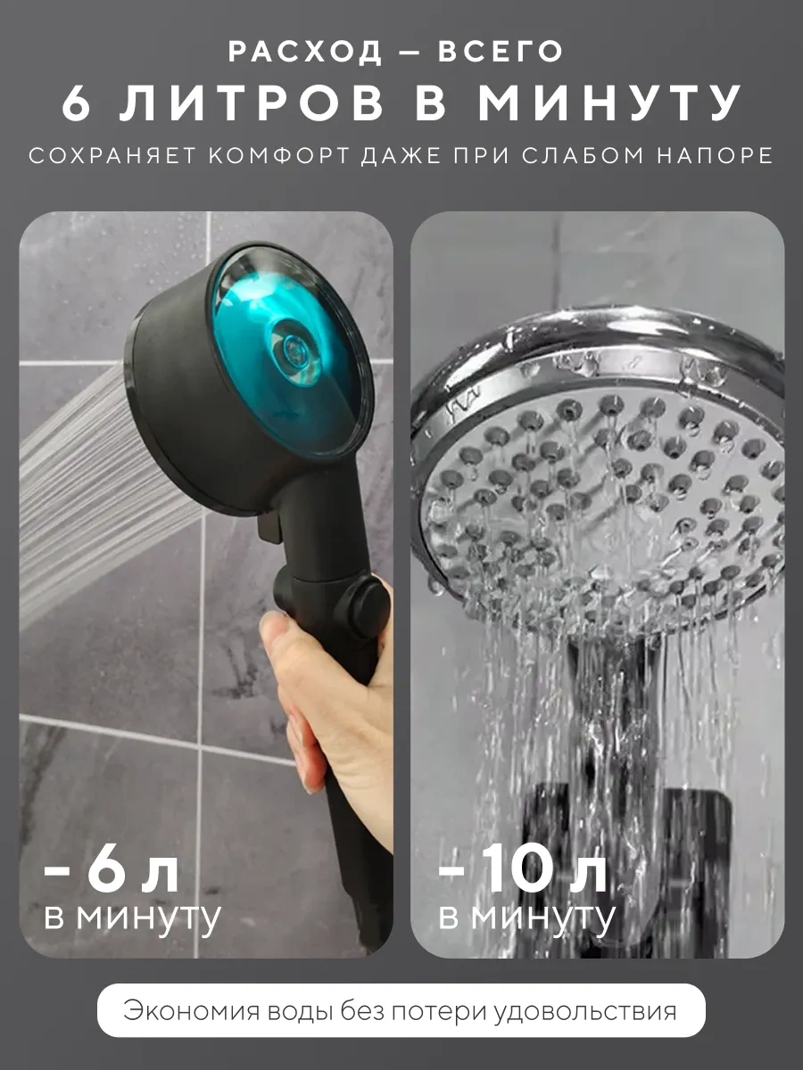 Vaterlinia Duş Başlığı Hortumlu Siyah Tutuculu 206326219 Siyah