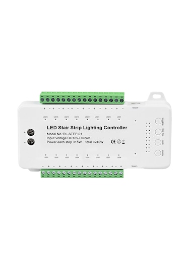 Singree 16 Adımlı Akıllı Led Merdiven Aydınlatma Kontrol Cihazı - Pır Sensörlü Otomatik Açma/kapama Diğer