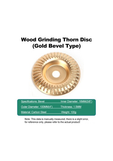 Lemestar "4 Inç Yüksek Karbon Çelik Ahşap Şekillendirme Diski - Kesme, Taşlama Ve Şekillendirme İçin Profesyonel Açılı Taşlama Tekerleği"