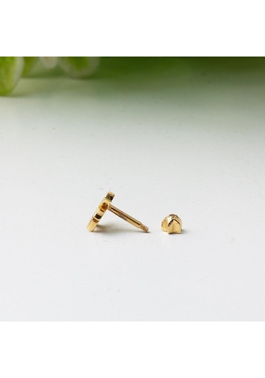 Bilezikci  14 Ayar Altın Piercing Tragus Küpe Kphsy14k22496 Sarı