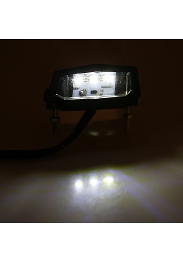 Xindoker Motosiklet İçin Siyah Mini Led Kombinasyon Arka Feneri - Plaka Işığı, Yürüyüş Işığı, Dayanıklı Plastik Kasa, Kolay Kurulum