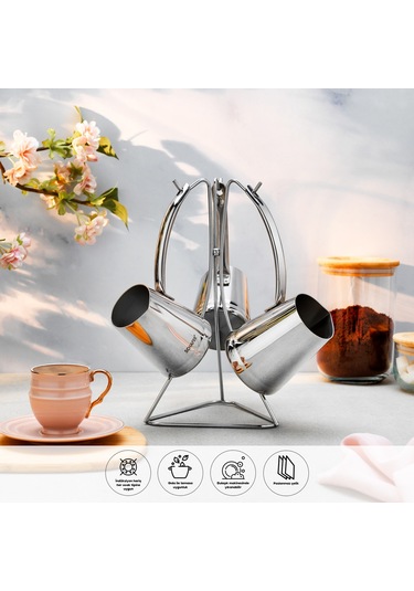 Set-116//863428//830420//831359 - Schafer Steel Master 24 Parça Çeyiz Seti Gümüş