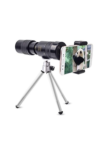Teleskopik Tripodlu Monoküler, 10-30 Zoom Cep Telefonu Kamera Mini Teleskop