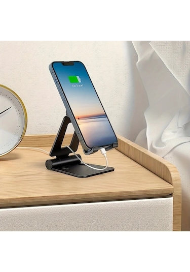 Primepickings Evrensel Gümüş Cep Telefonu Tutucu Gümüşi