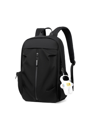 Szypzstore 学生书包高中生简约双肩包高中背包 Rga4tı Black