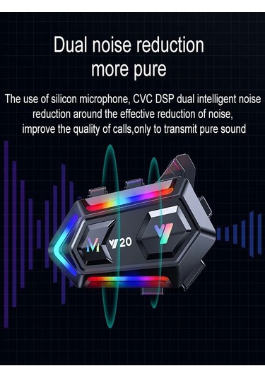 Deanb Y020 Ip67 Sesli Asistan Rgb Hd Ses Bluetooth Intercom