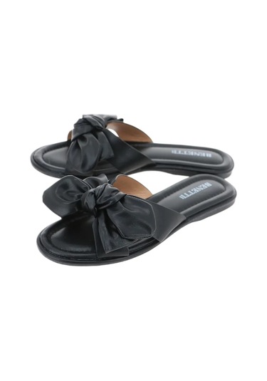 Benetti Yazlık Düz Tabanlı Sabo 329857855 Siyah