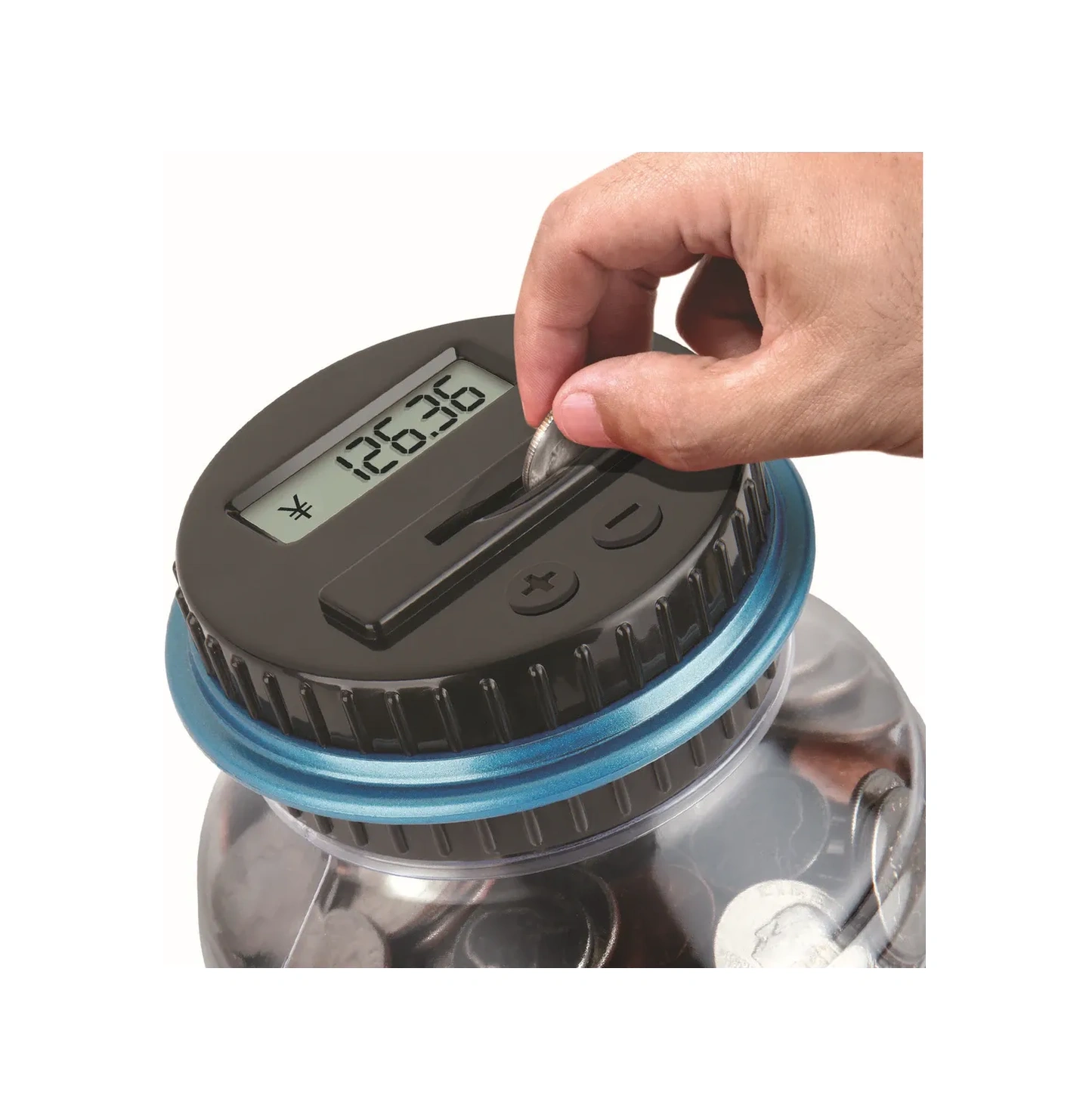 Kosona Abs Dijital Euro Para Sayıcı Kumbara, 1.8l Kapasite, Lcd Ekranlı, Çocuklar İçin Tasarlandı, Dayanıklı Materyal