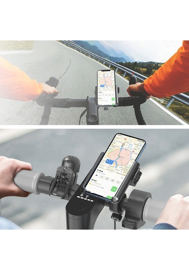 Geeksen Bisiklet, Elektrikli Bisiklet Ve Scooter İçin Abs-nilon Telefon Tutucu 60-90mm Ekran Boyutu