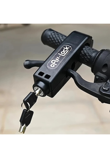 Chuangyinshop 1 Adet Dayanıklı Abs Bisiklet Ve Motosiklet Mekanik Kilit, Anahtarlı, Turuncu