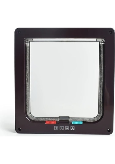 Willowhaven Beyaz 4 Yönlü Kilitli Kedi Köpek Kapısı Uzaktan Kumandalı İç Dış Mekan