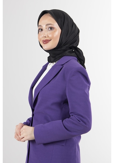Latte Brisa Vual Eşarp /1196 - Siyah