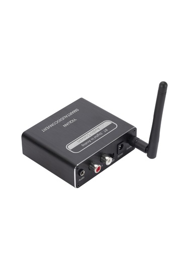 Jeehugo Siyah Bt5.0 Metal Dijital-analog Ses Dönüştürücü: Mıc Girişi, Kumanda, Rca/3.5mm Çıkış, Mp3/wav/ape Destekli