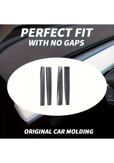 Hightower Tesla 20-24 Model 3/y Gösterge Paneli Dekoratif Abs Karbon Fiber Mat Şerit