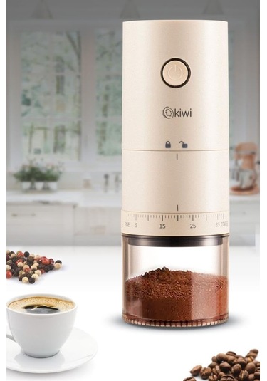 Kspg-4817 Şarjlı Kahve Ve Baharat Öğütücü Krem Siyah